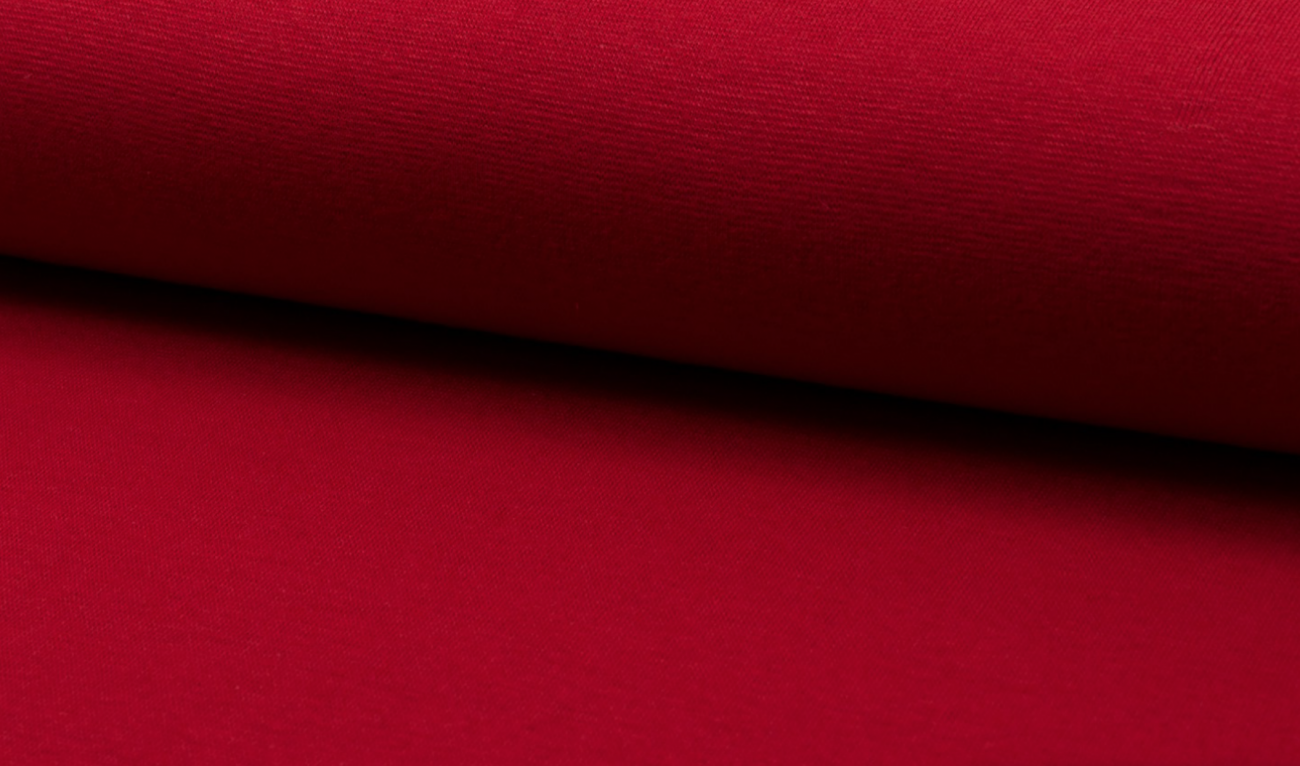 Bündchen Schlauchware -  Rot